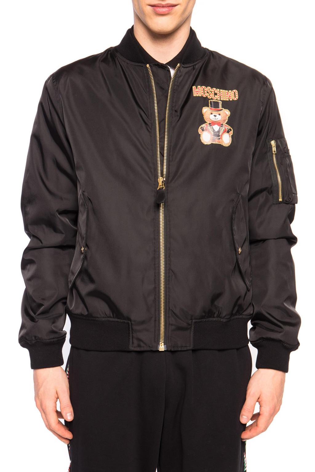 Teddy bear bomber deals jacket black